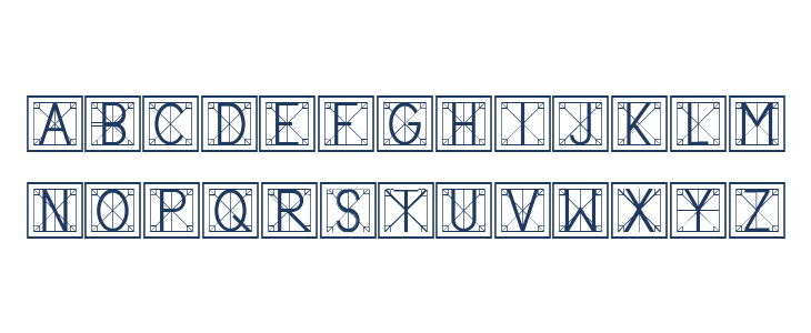 Vitruvian Regular Lowercase