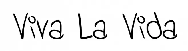 Viva La Vida  Free Fonts Download