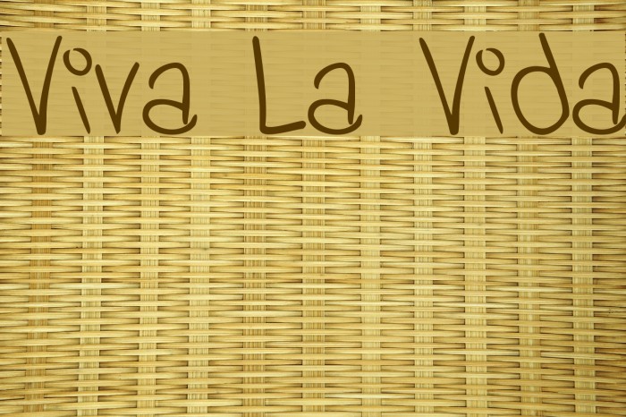 Viva La Vida Font examples