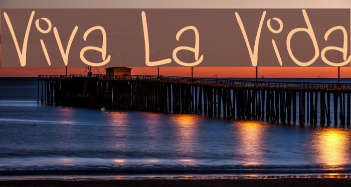 Viva La Vida Font examples