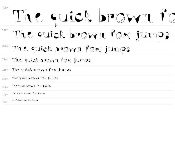 VivaBodoni Waterfall