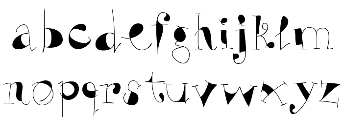VivaBodoni Font LOWERCASE