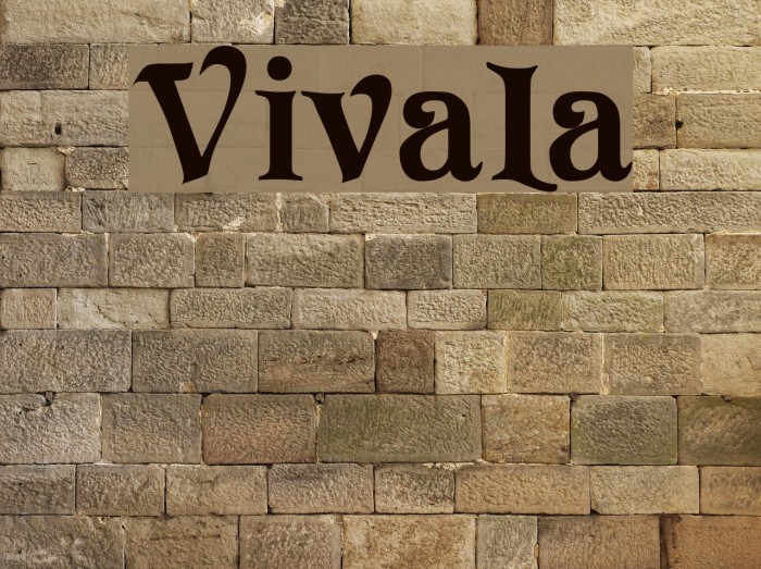 Vivala Font examples