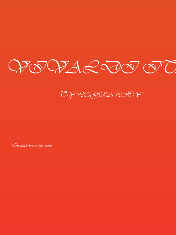 Vivaldi Italic Poster