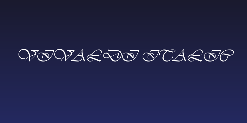 Vivaldi Italic Social Header