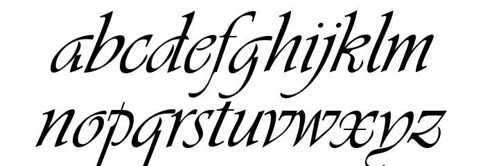VivaldiD CL Font LOWERCASE