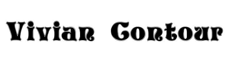 Vivian Contour  Frei Schriftart Herunterladen