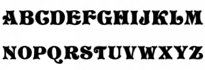 Vivian Contour Schriftart Groß