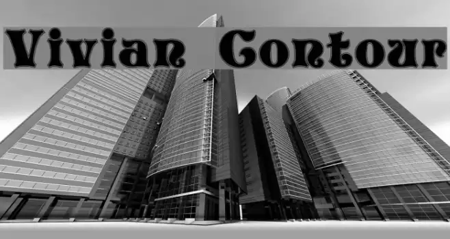 Vivian Contour Font examples
