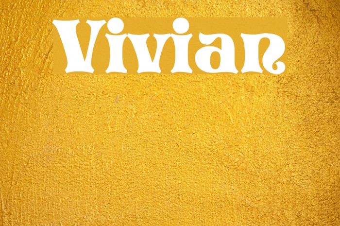 Vivian Font examples