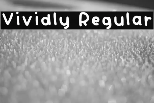 Vividly Regular Font examples