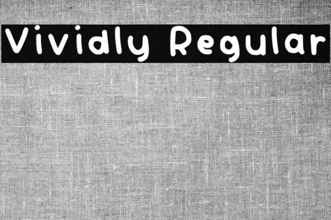 Vividly Regular Font examples
