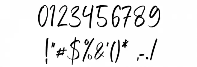 Vivy Aquilla Font OTHER CHARS