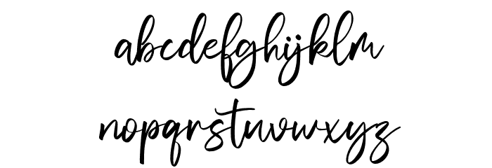 Vivy Aquilla Font LOWERCASE