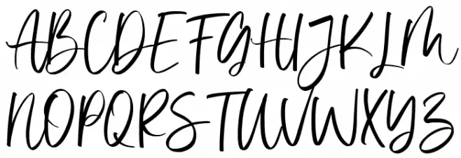 Vivy Aquilla Schriftart Groß
