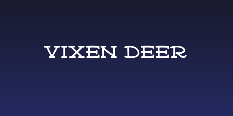 Vixen Deer Social Header