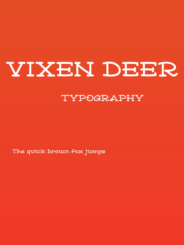 Vixen Deer Poster