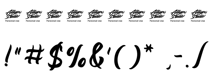 Viyona - Personal Use Font OTHER CHARS