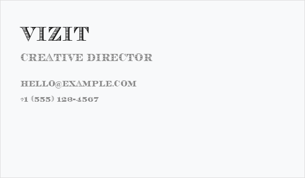 Vizit Business Card