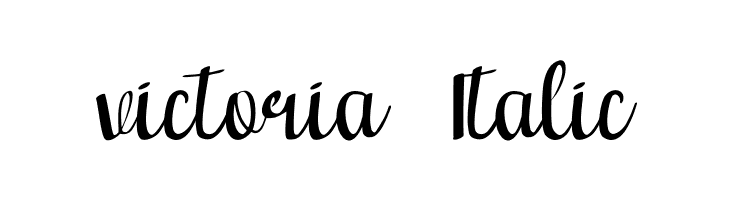 victoria  Italic  Free Fonts Download