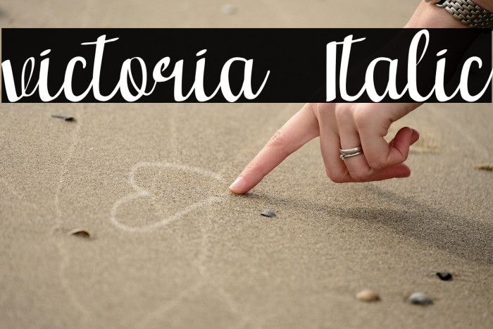 victoria  Italic Example 2