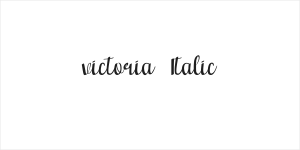 victoria  Italic Logo