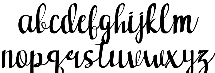 victoria Italic Font LOWERCASE