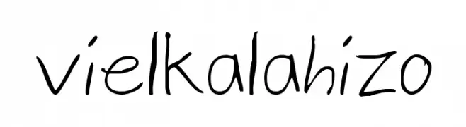 vielkalahizo  Frei Schriftart Herunterladen