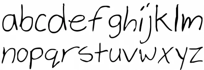 vielkalahizo Schriftart Kleinbuchstaben