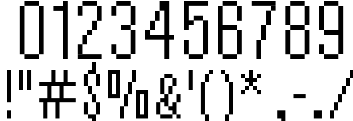 vierzehn plain14px Font OTHER CHARS