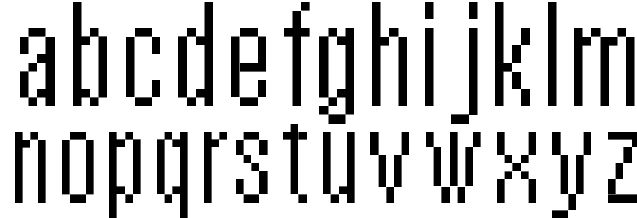 vierzehn plain14px Font LOWERCASE