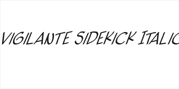 vigilante sidekick Italic Logo