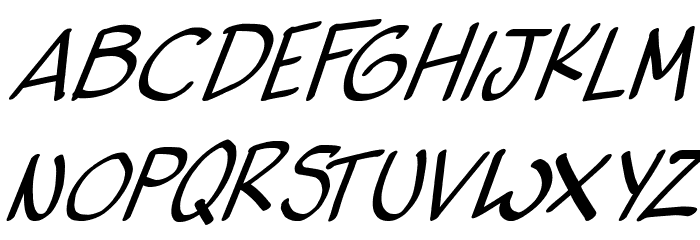 vigilante sidekick Italic Caratteri MINUSCOLO