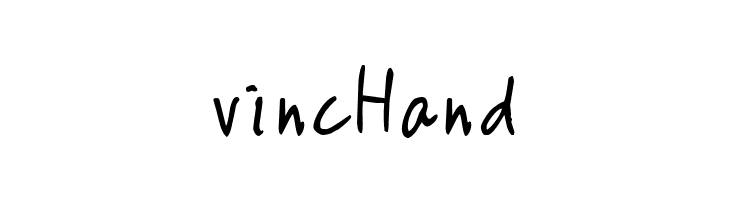 vincHand  Frei Schriftart Herunterladen