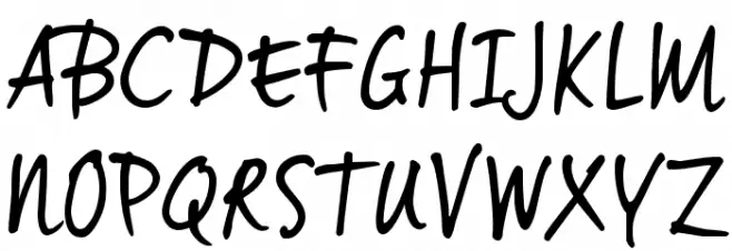 vinceHand II TRIAL Font Litere mari