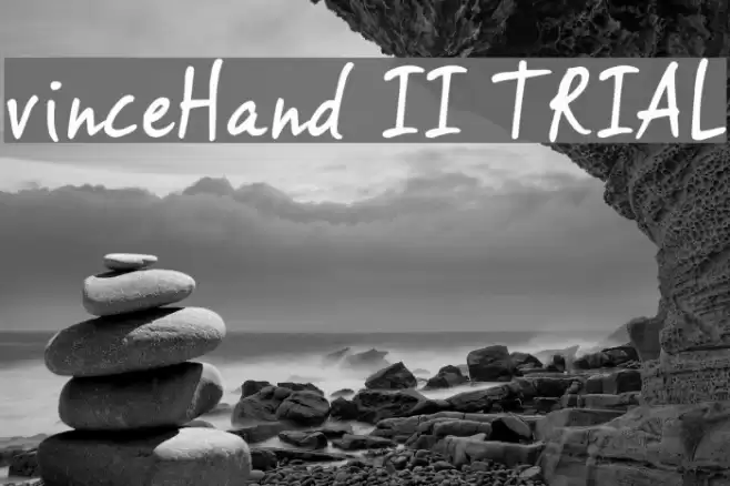 vinceHand II TRIAL Font examples
