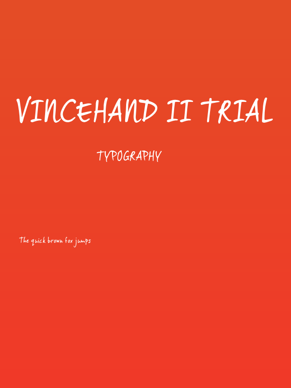 vinceHand II TRIAL Poster