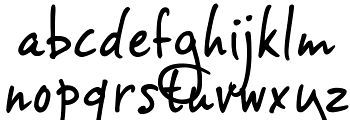 vinceHand II TRIAL Font LOWERCASE