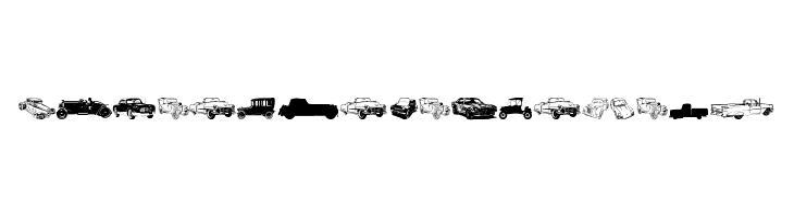 vintage auto cars tfb Caratteri