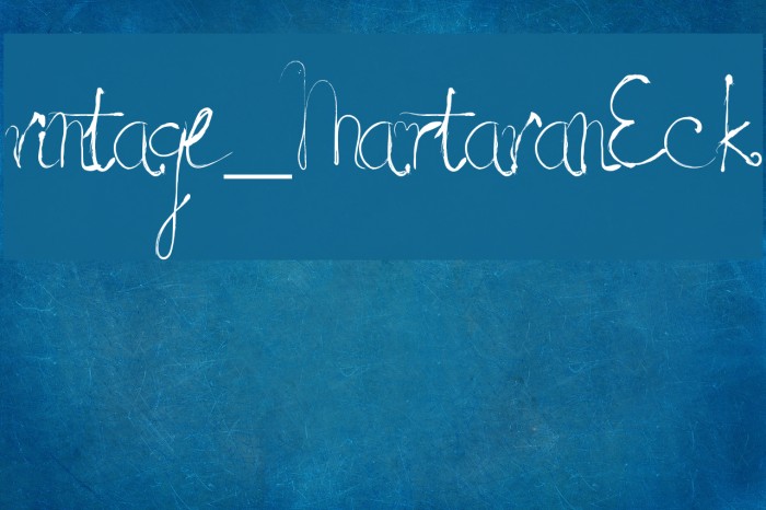 vintage_MartavanEck Font examples