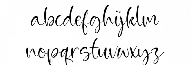 violante خط أحرف صغيرة