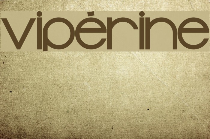 vipérine Font examples