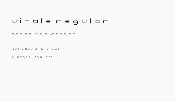 virale Regular Business Card