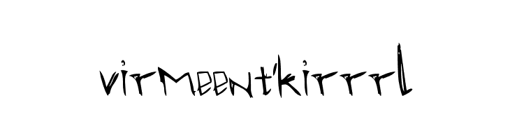 virmeen t'kirrrl  Descarca Fonturi Gratis