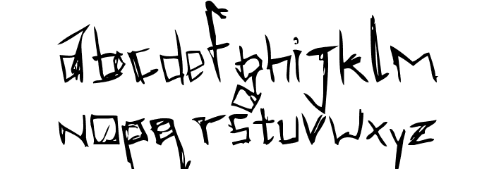 virmeen tkirrrl Font LOWERCASE