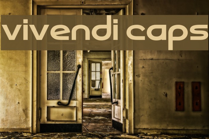 vivendi caps Font examples