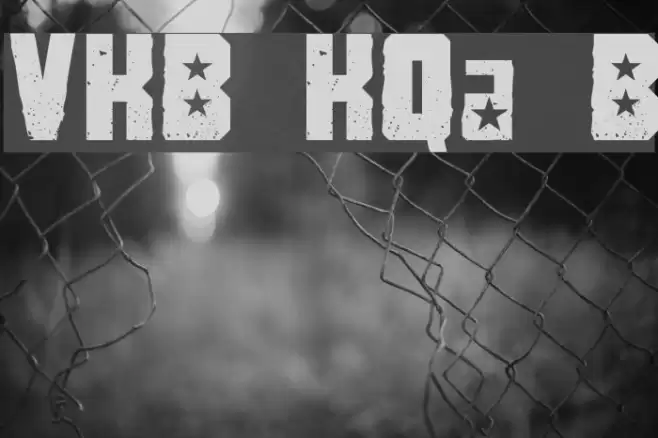 VKB KonQa Bold Schriftart examples