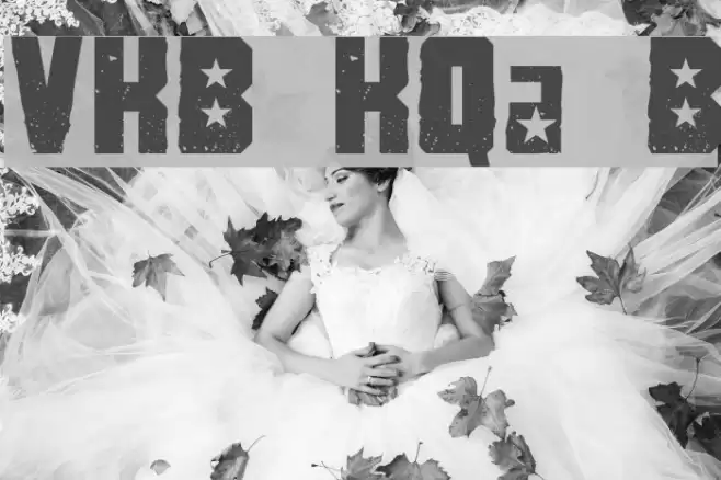 VKB KonQa Bold Schriftart examples