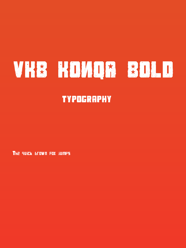 VKB KonQa Bold Poster