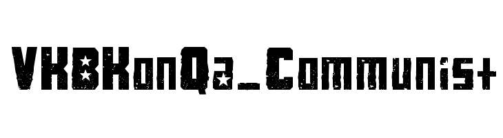 VKBKonQa_Communist  Free Fonts Download